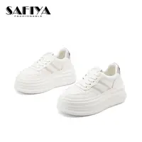 索菲娅Safiya2024冬季新款时尚休闲厚底舒适增高小白鞋SF44112A32