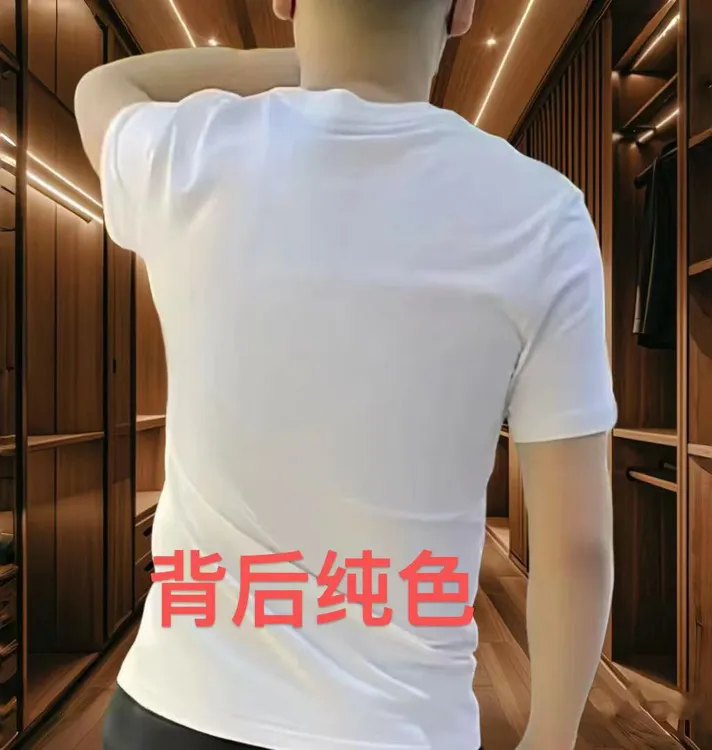 男士跨境夏季短袖上衣T恤衫休闲园领网眼短袖T恤透气时尚运动衫