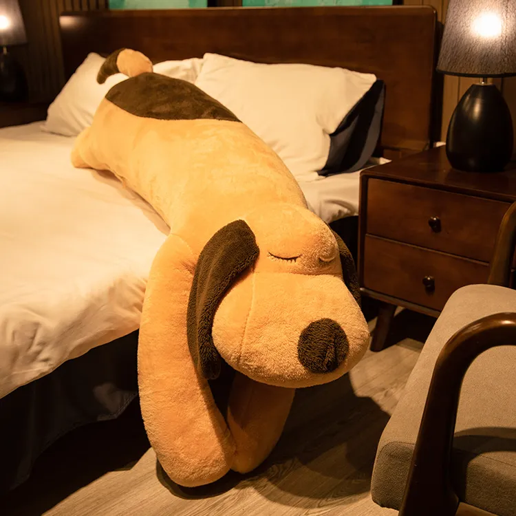 全长1.3米趴趴狗公仔娃娃可爱毛绒玩具软可拆洗男女款睡觉抱枕床
