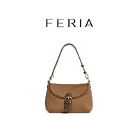 FERIA【编织马鞍包】FE408B824韩国小众品牌百搭时尚精致秋冬包包