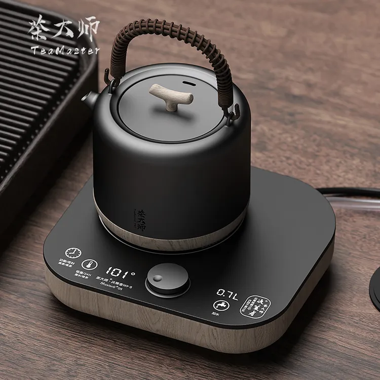 茶大师の揽胜者M系T86全自动底部上水电烧水壶纯钛茶台一体煮茶器