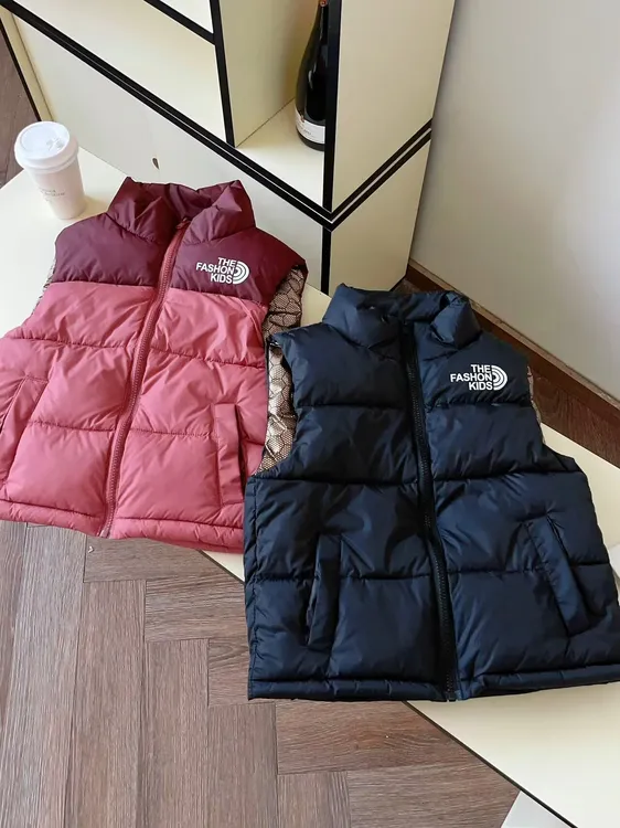 (现货+48）100-170秋冬新款儿童百搭棉马甲男女童外穿内穿加厚款N