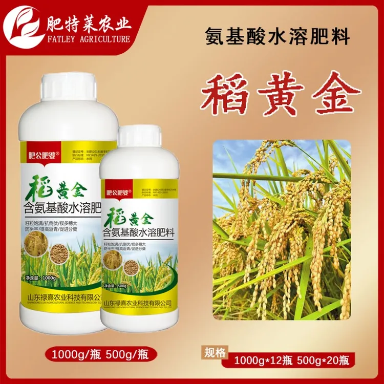 稻黄金水稻控旺高产分蘖抗倒伏缩节籽粒饱满灌浆增产早熟叶面肥