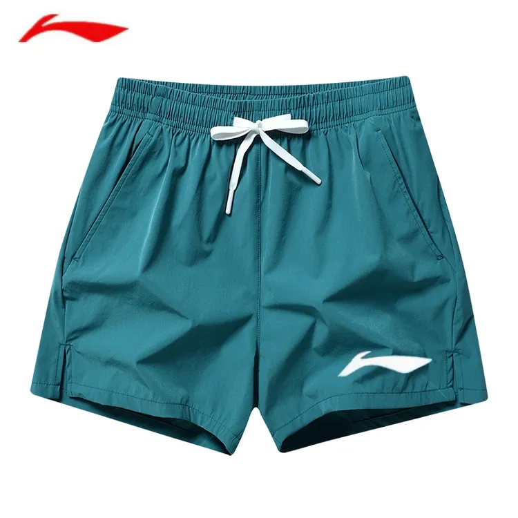 品牌男士运动短裤开衩女款冰丝夏季三分裤速干短裤子高档沙滩裤男