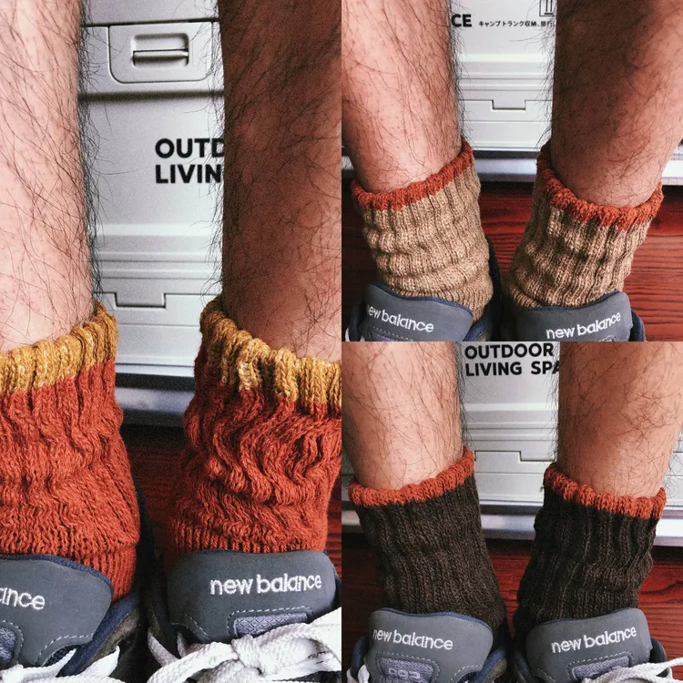 TREETALLIFE秋冬加厚边缘撞色保暖毛圈多巴胺运动袜cityboy中筒袜