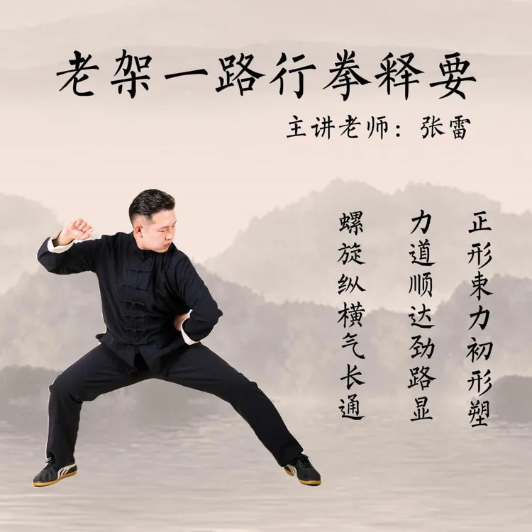 张雷太极老架一路行拳释要（形力劲）