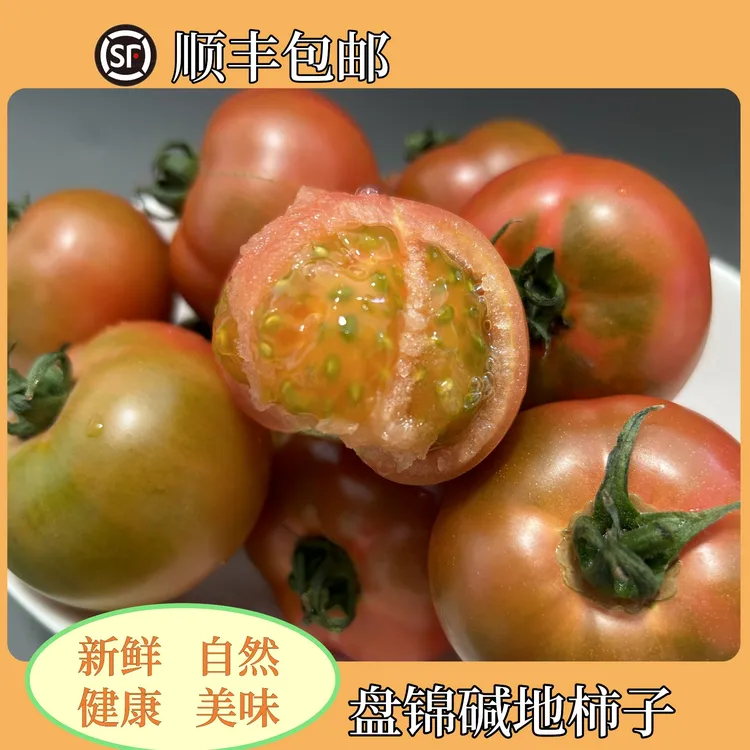 精品小果，顺丰包邮盘锦碱地柿子，铁皮西红柿水果番茄