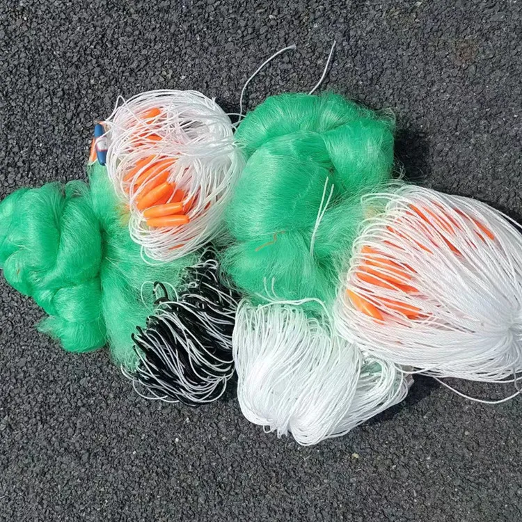 穿孔浮漂加重绳包坠加粗丝穿孔坠三层渔网粗丝网捕鱼网粘网大鱼网
