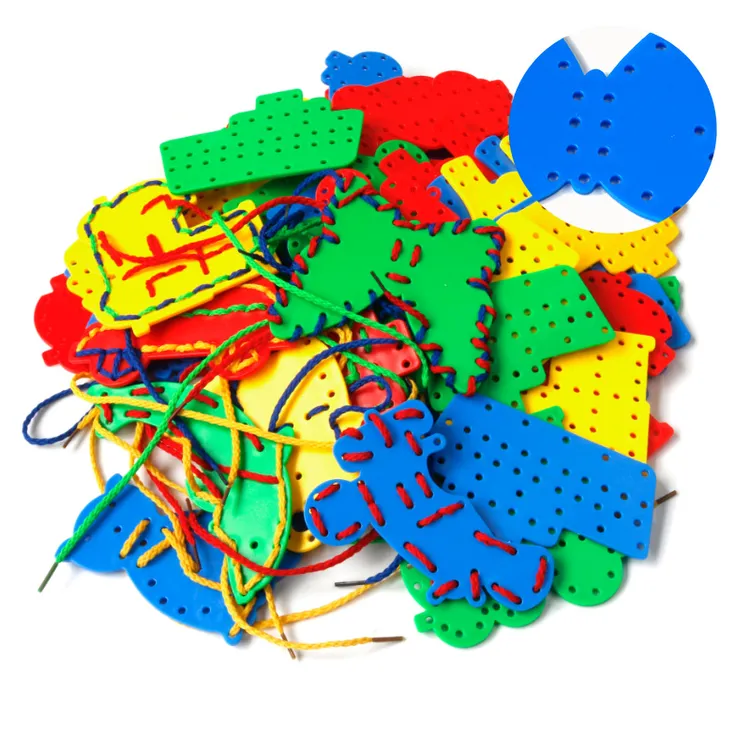 宝宝穿线洞洞板串线玩具3-6周岁益智早教儿童积木穿绳子男孩女孩