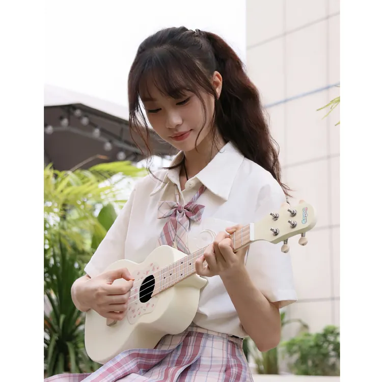 daisy高颜值奶油色23寸入门级可爱女生儿童单板尤克里里购买推荐商品图