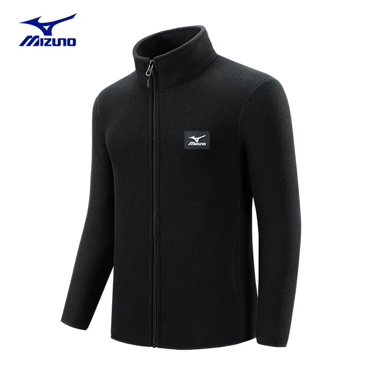 Mizuno/美津浓抓绒衣男女秋冬季加绒内胆户外休闲摇粒绒夹克外套