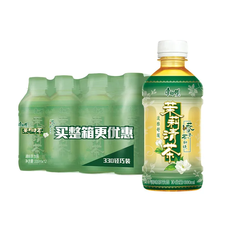 【12瓶】康师傅低糖茉莉清茶 330ml*12瓶迷你休闲低糖饮料