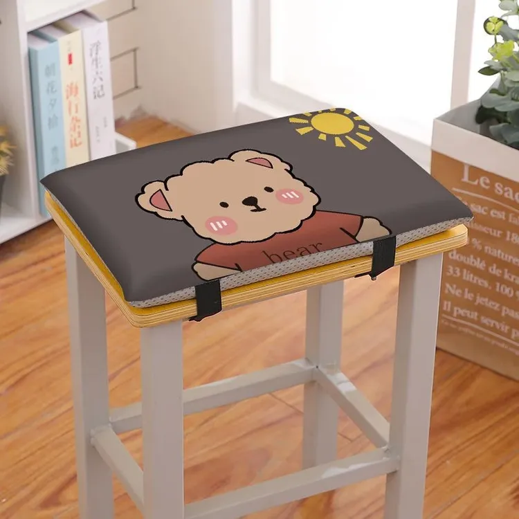 坐垫学生软屁股垫教室椅子方凳工厂宿舍凳子座垫办公室学校可爱款