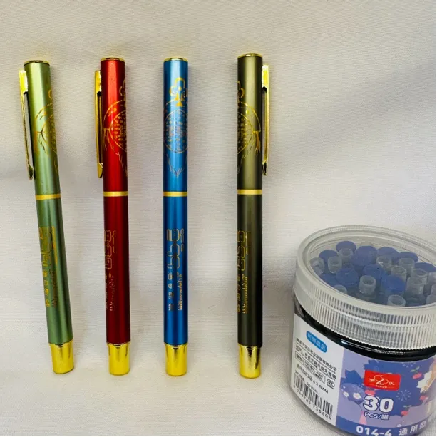 藏文钢笔。 落日郎顿。