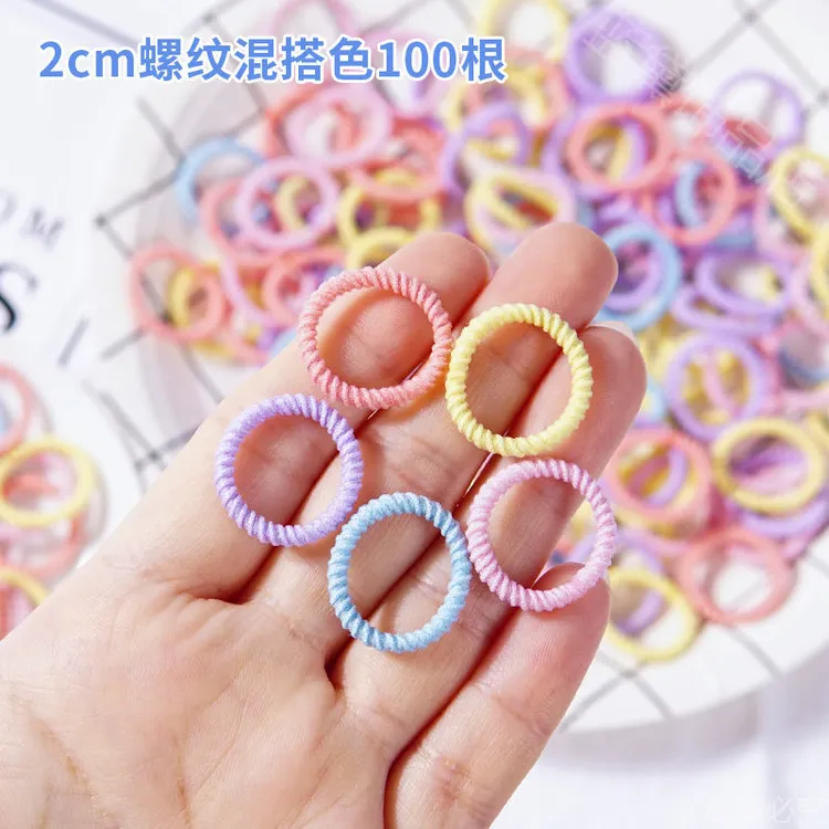 儿童皮筋儿扎头发宝宝发绳婴幼儿手指发圈扎头发橡皮筋小女孩头绳