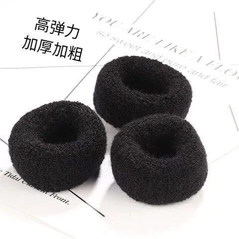 【加粗加厚】彩色毛巾发圈女韩国扎丸子头皮筋女扎头粗马尾头绳