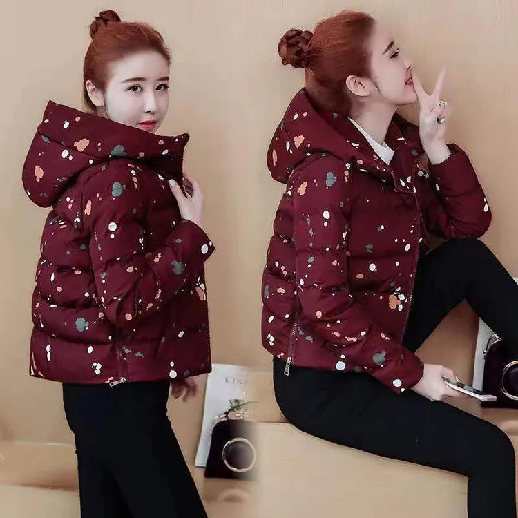 连帽棉衣女短款2025冬季新款时尚加厚百搭棉服保暖显瘦小棉袄外套