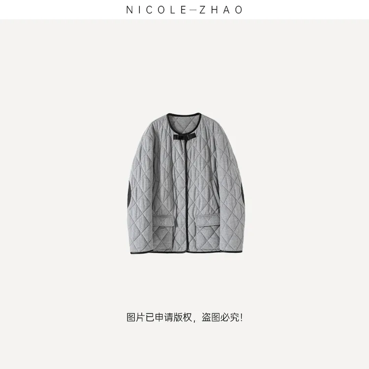 4NWT182 【灰色时光】【贵姐NICOLE】进口面料设计师高端设计外套