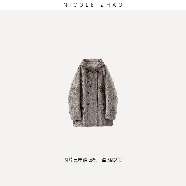 【魔法师】【贵姐NICOLE】设计师款高级定制超减龄皮草外套4NWP016