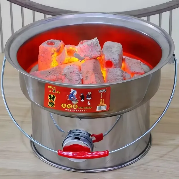 新款取暖炉户外烤火炉家用木炭盆便携炭火炉烧烤炉烧柴火火盆碳炉