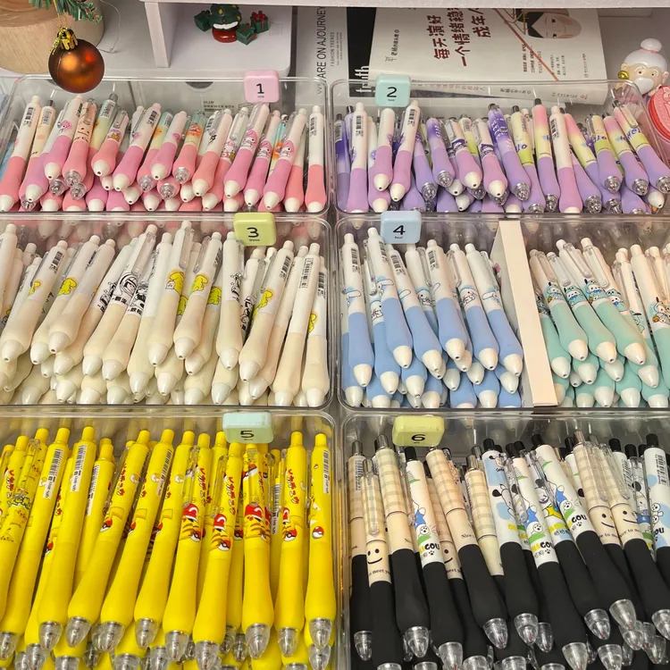 先拍先装【海绵小胖丁大乱炖】海绵软卧ST笔尖0.5mm速干中性笔黑