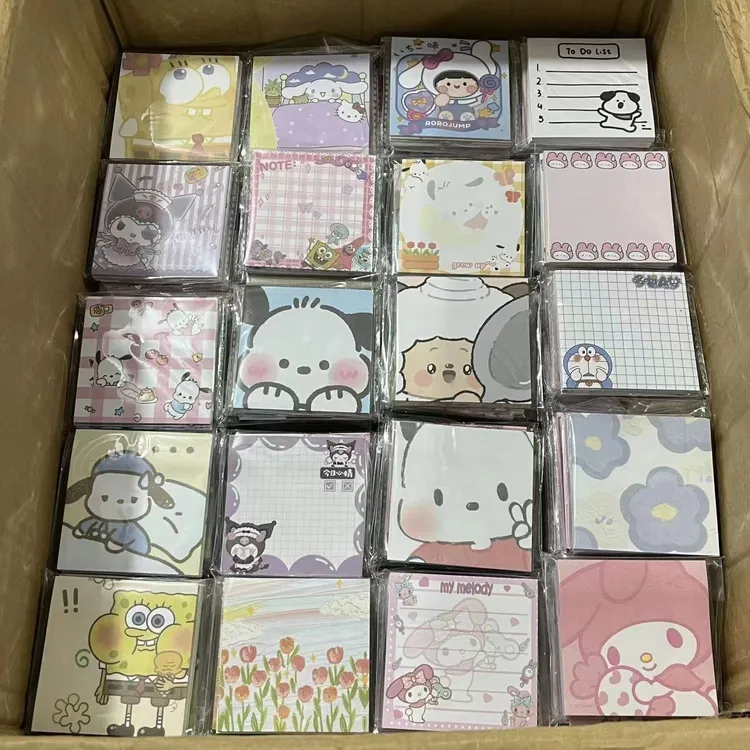 随心配福袋学生学习少女心可爱便签创意留言便携粘性小本子便利贴