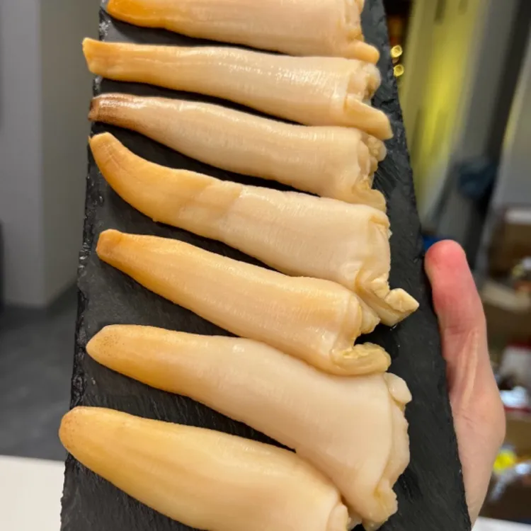 手工处理鲜冻象拔蚌去皮象拔蚌刺身级别中秋送礼中秋佳节中秋好物