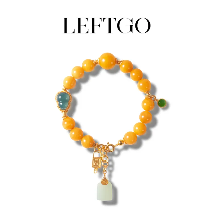 【多多专属】LEFTGO左戈蜜蜡手链女款多样性发一件