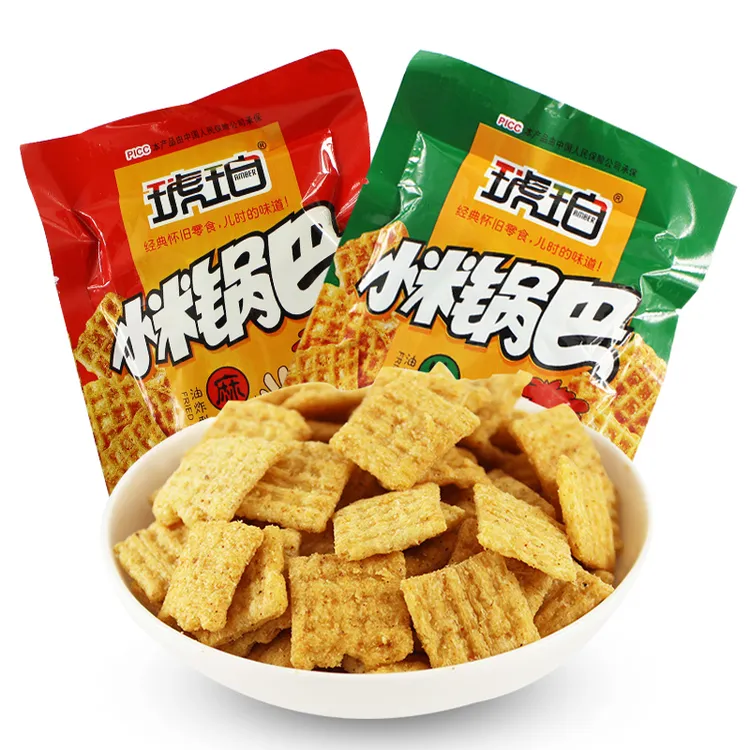琥珀小米锅巴膨化后怀旧宿舍小吃零食0饼干笋0g