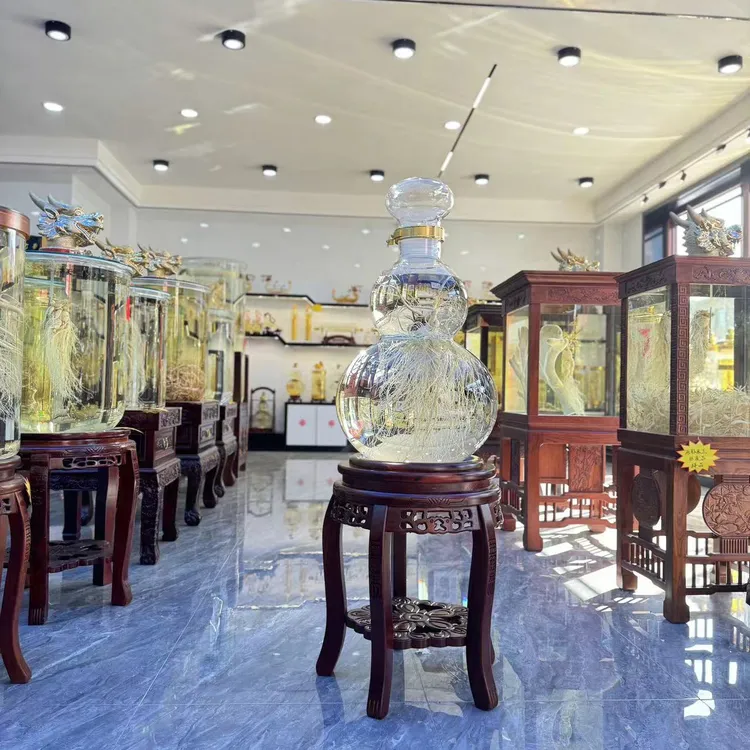 99斤招财葫芦泡酒瓶高硼硅玻璃家居摆件泡酒必备99斤长长久久