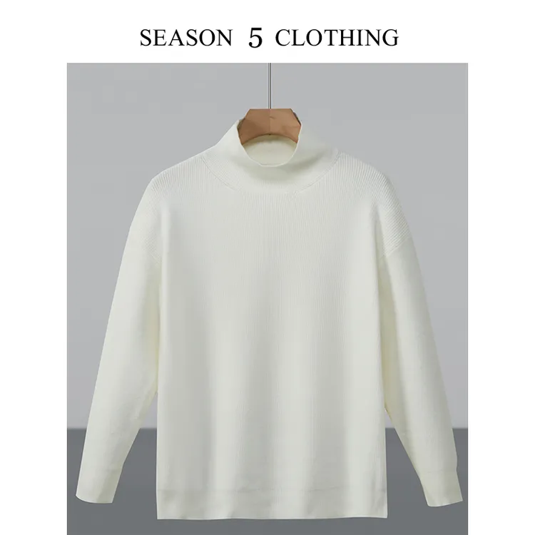 半高领立领毛衣打底保暖衣长袖宽松百搭纯色简约针织衫休闲秋冬季