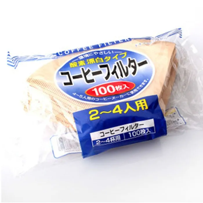 美式咖啡壶滴漏式咖啡机用原色咖啡滤纸100张 加厚102扇形过滤纸
