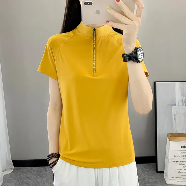 夏季薄款速干t恤女短袖户外健身上衣运动防晒冰丝宽松透气速干衣