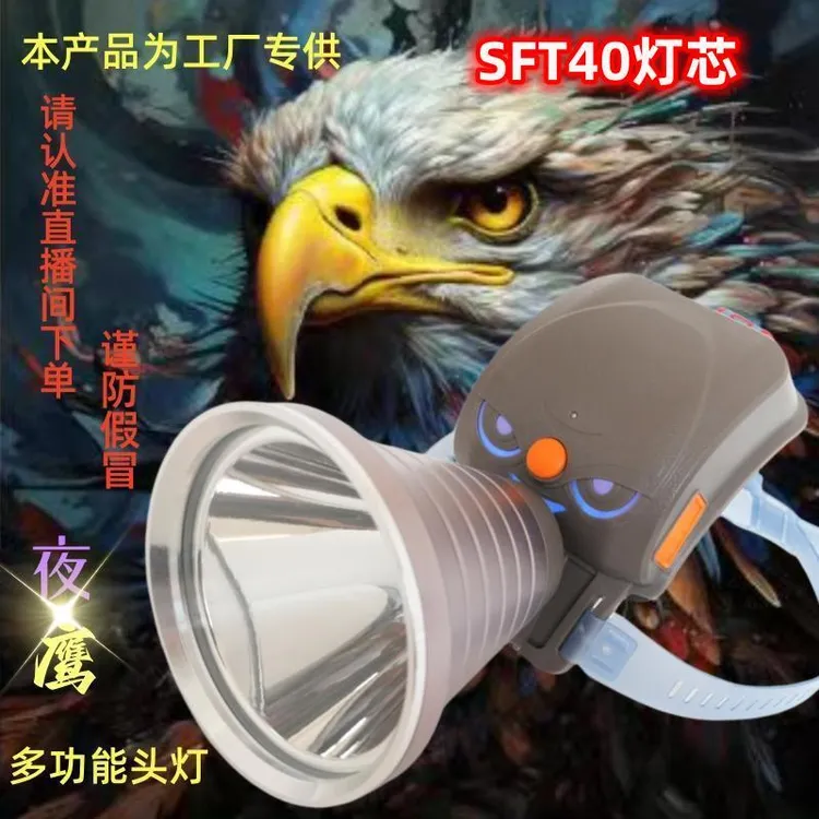 【夜鹰激光炮】聚光型一体式爆亮激光炮头灯强光感应光明兔强光照明