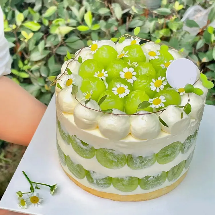 抖音团购青提水果生日蛋糕同城免费配送上门男女儿童爸爸妈妈朋友