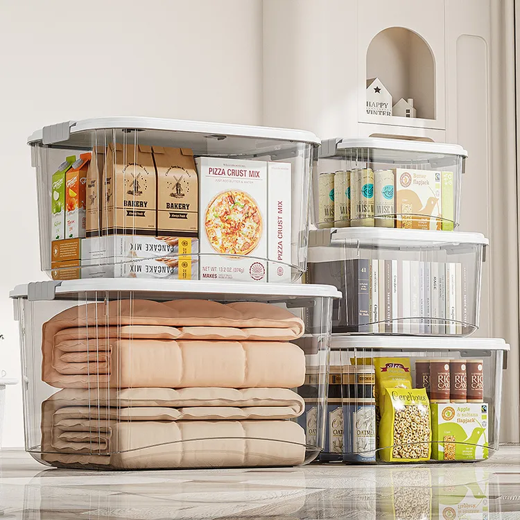 家用储物箱收纳箱透明收纳箱整理箱加厚特大号家庭收纳整理玩具箱