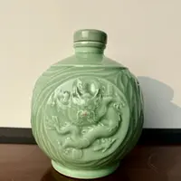 盛池纯粮酒 翡翠绿龙浮雕坛装 优级浓香型纯粮酒52度5L*1