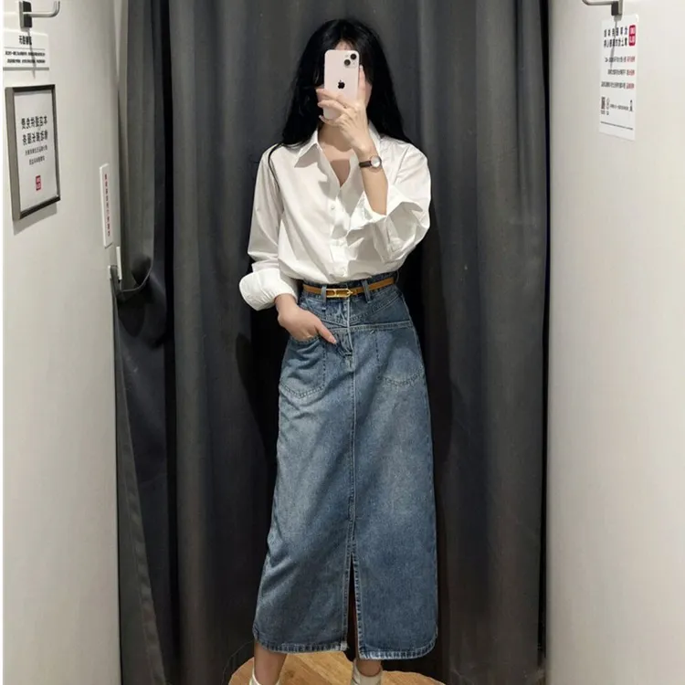 别致漂亮小衫白色衬衣上衣春装女2025新款设计感小众衬衫内搭春秋