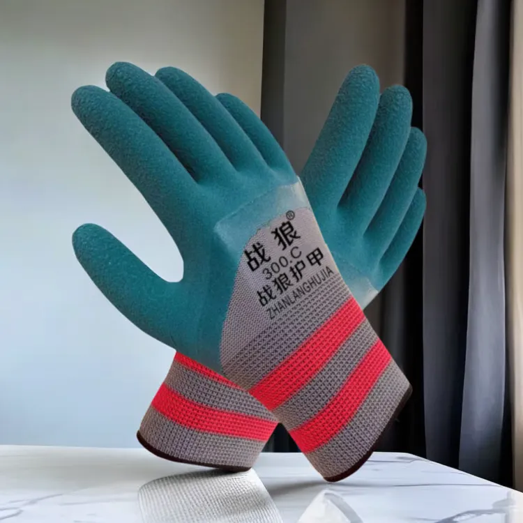 战狼记手套劳保耐磨耐用轮胎软橡胶发泡透气建筑工地防滑战狼手套