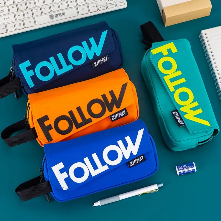 笔袋大容量2023新款流行酷炫帅气文具袋男孩子高初中小学生铅笔盒
