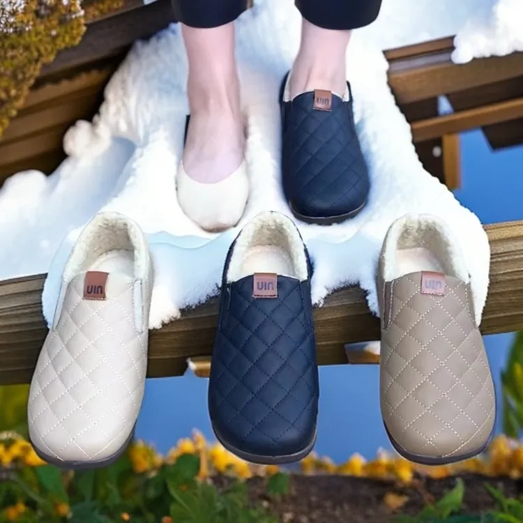 2024秋冬新款防水软底舒适厚底休闲百搭时尚休一脚蹬懒人鞋