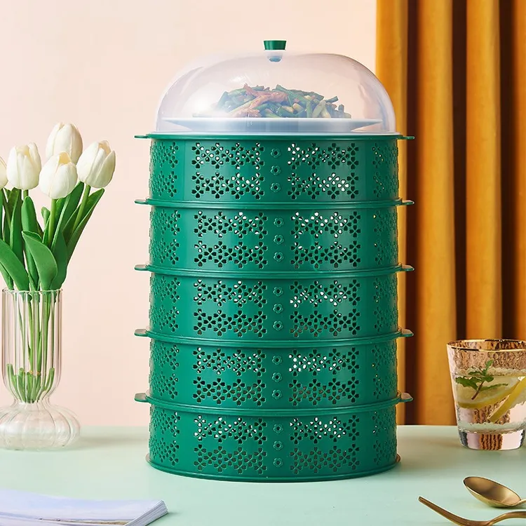 保温多层菜罩镂空防蝇虫家用剩菜餐桌罩新款带盖神器防尘收纳架