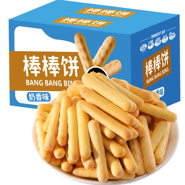 【整箱到手约300根】千丝手指饼干童年回忆零食奶香棒棒饼磨牙小吃