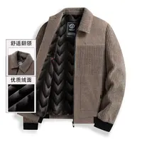 夜鹰保罗冬季加绒保暖夹克男士不易皱绒面加厚高密毛呢外套Z8323