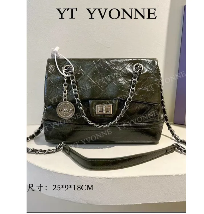 【依婷甄选】ZT-D9629 布拉绿-轻奢女士简约百搭时尚气质小众斜跨包