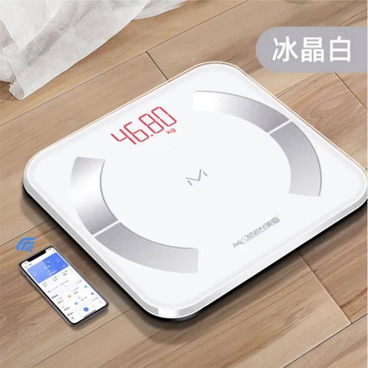 MOEEN/美恩蓝牙智能体脂秤体重秤家用精准充电人体电子称成人称重