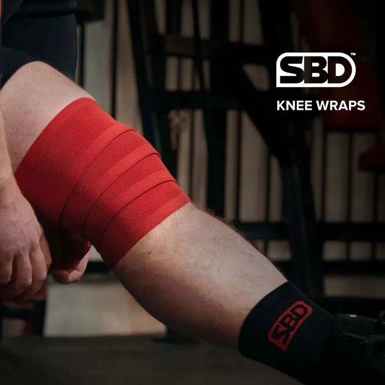 英国SBD力量举重大力士绑膝绑腿护腿健身运动带包邮比赛训练护具