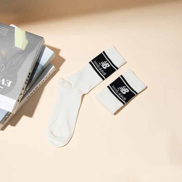 New Balance NB男女袜子2025新款运动袜休闲舒适长筒袜LAS34410WT