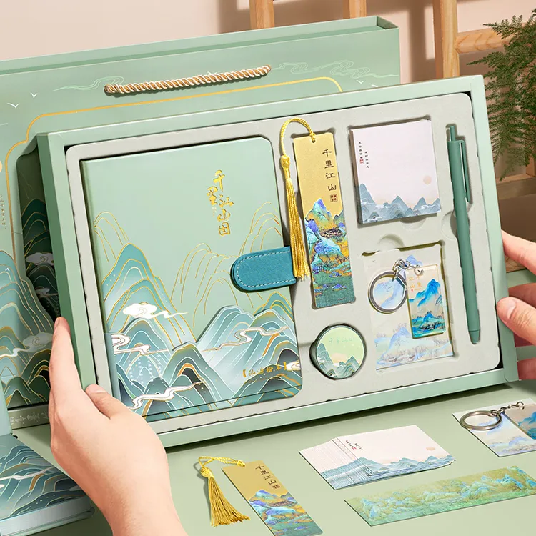 手账本套装送同学国风笔记本生日礼物笔记本套装礼盒学习必备用品