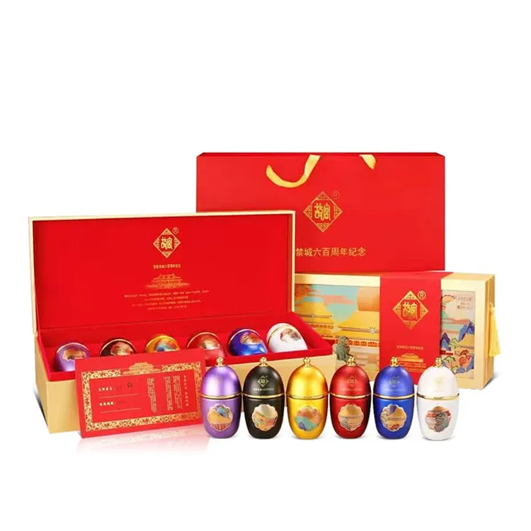 故宫敬紫禁城六百周年纪念酒 浓香型白酒52度100ml*6瓶